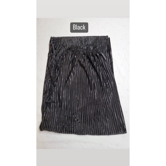 Loungewear Culotte wide leg pleated pants - Picture 3 of 13